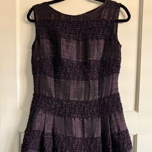 ESCADA Black & Purple A-line Women's Dress